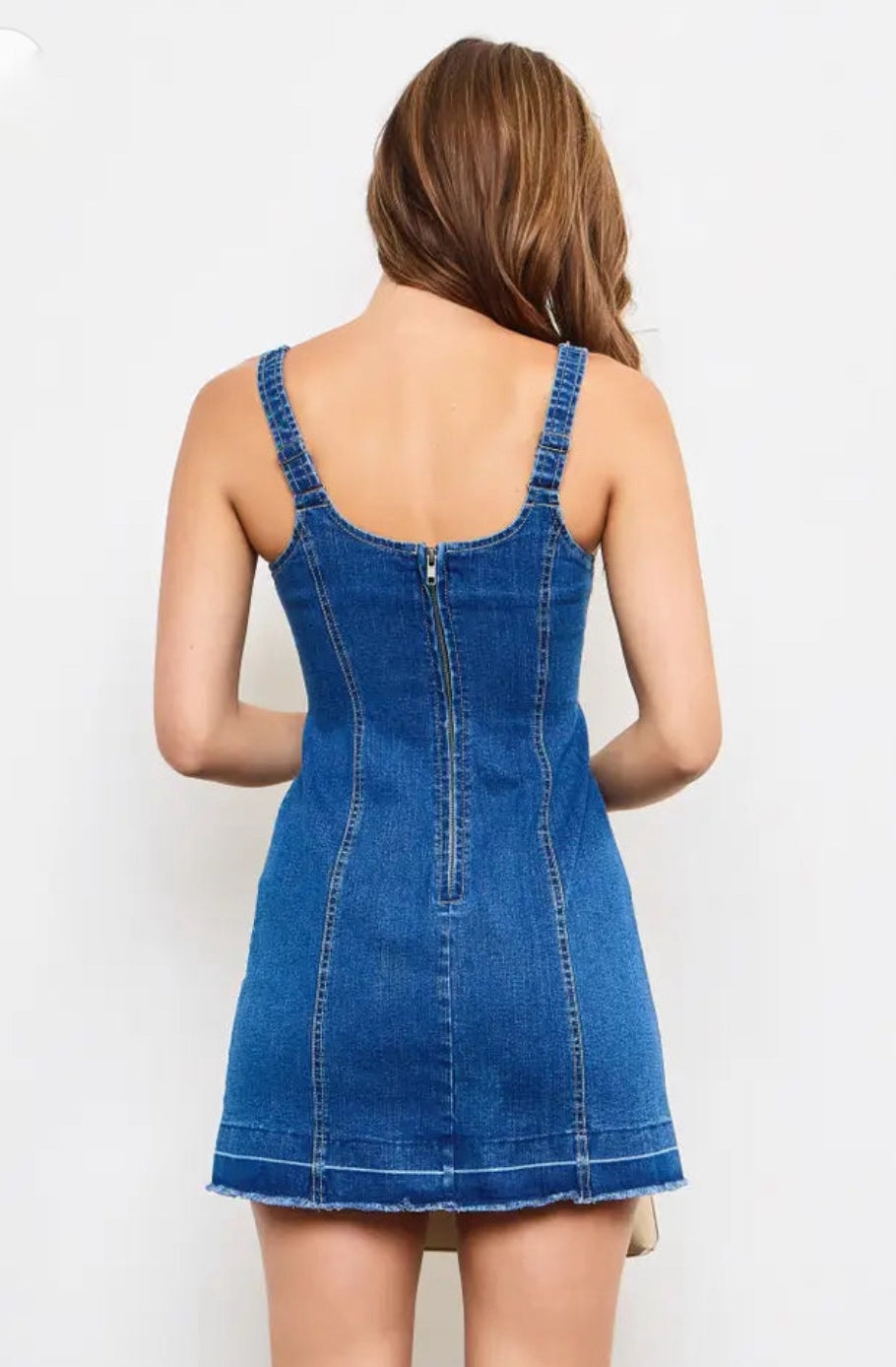 Sleeveless Denim Mini Dress